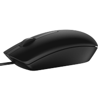 戴尔 鼠标 MS116 舒适掌握 黑色