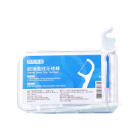细滑圆线牙线棒50支*10盒(原味*5薄荷*5)清洁齿缝牙签家庭装单位:盒
