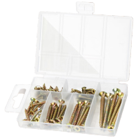 自攻螺丝钉套装木工螺丝十字螺纹钉木螺丝钉自攻平头钉子60枚/盒