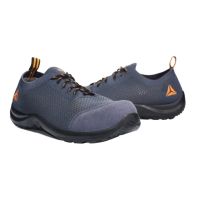 代尔塔 办公室男鞋 S1P安全鞋灰橙色-35