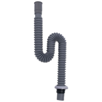 8039面盆下水管伸缩软管洗手盆洗脸盆下水管洗脸池排水管 灰色