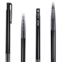 得力(deli)6506圆珠笔0.7mm子弹头(黑) 60支/盒