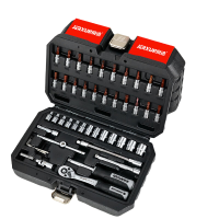 澳得迈(AODMA) 棘轮套筒扳手1/4小飞快扳双向梅花六角十字一字螺丝批头汽修套装