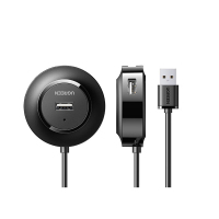 绿联 USB分线器2.0 4口HUB集线器扩展坞 黑1米