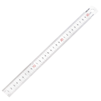 得力(deli) 8463 30cm不锈钢直尺 测量绘图刻度尺子 带公式换算表 办公用品