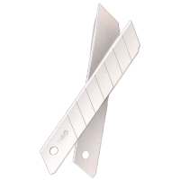 得力 大号/小号壁纸刀墙纸刀片裁纸刀 工业用18mm9mm钛合金 10片[大号/锋利银刃/60°]2011