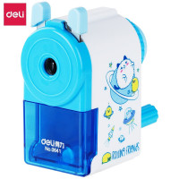 得力 手摇削笔刀卷笔刀削笔器 0641蓝色