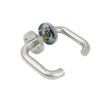 冰禹 不锈钢圆管防火门把手 消防门把手 逃生门锁拉手防火锁把手 防火锁把手 BH-580