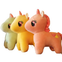 毛绒玩偶独角马(粉色)