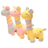 毛绒玩偶多彩长颈鹿(紫色)