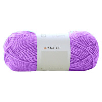 勾花毛线淡紫