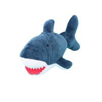 毛绒玩偶鲨鱼趴姿公仔(深色)