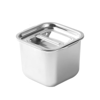 不锈钢调味罐方形味盅调味罐猪油罐油盅家用厨房果酱盆佐料收纳盒