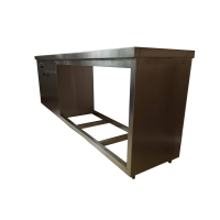 不锈钢电磁炉岛台柜2400x500x800