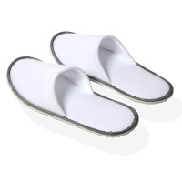 一次性拖鞋灰边拉毛绒拖鞋10双