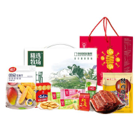 蒙牛-饼干肉脯果干牛奶甄选蒽品组合3329g