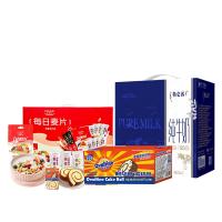 特仑苏-牛奶麦片蛋糕甄选餐品健康组合2400ML+1450g