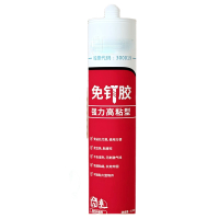 免钉胶强力胶瓷砖免打孔环保装修胶玻璃胶水强力胶防水白色 300ml