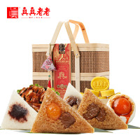 真真老老 嘉兴特产端午节粽子礼盒 多口味粽 七真古法 真传五黄礼粽1910g