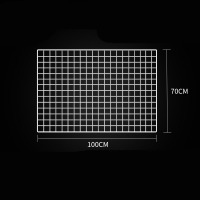 网格片白色铁丝格子网幼儿园墙作品展示架100*70cm(2片起拍)x2