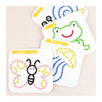 蒙氏diy缝工板[图案缝线板套装D款]