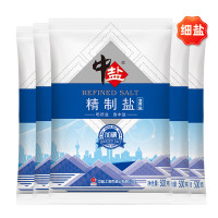 精制盐500g*5[加碘 井矿盐]食用盐
