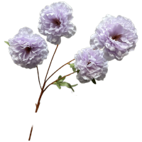 仿真花束紫色四头芙蓉牡丹