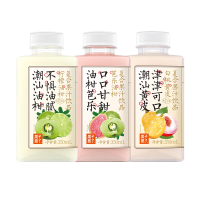 冷链果汁 混合口味(芭乐+柠檬+白桃)复合果汁饮品 350ml*6瓶