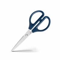 得力(deli)160mm办公生活家用剪刀 小剪子手工剪纸刀 黑色0602