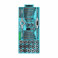 丝锥板牙丝攻组合套装手动套丝工具攻丝钻头开丝器扳手螺纹攻牙器 40件套