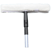 户外高空擦窗户清洗器35CM白色(毛头+黑色T柄)