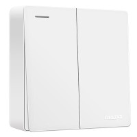 德力西 明装开关插座面板 CD158系列 二开单控开关