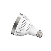 LED轨道射灯灯泡PAR30节能超亮E27螺口光源[35W-白光]带散热风扇 [白壳]