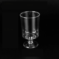 一次性甜品台木糠杯圆形耐高温塑料杯子 100ml小酒杯50个