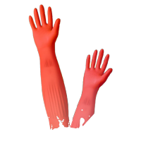 乳胶胶皮手套炫彩-莲花边-[加绒],1 双装