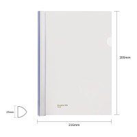 10个装大容量可夹200张抽杆夹拉杆夹抽杆文件夹透明拉杆文件夹 办公文具A868