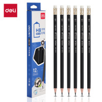 得力(deli) S955-HB HB铅笔 12支/盒(单位:盒)黑色