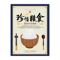 冰禹 BJ189 食堂文化墙贴 珍惜粮食40*60cm