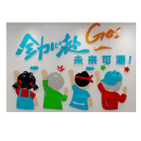 团队激励志标语3d立体会议布置企业文化装饰纸 2821 特大号