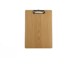 板夹A4 饭店菜单夹 金属夹具 黑胡桃色