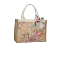 帆布包diy材料包手工制作手提袋浪漫法兰西材料_横款*多种