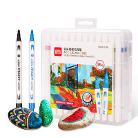 得力HM913-36丙烯马克笔36色双头单位:盒