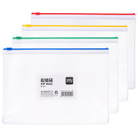 得力5524拉链袋A512个/包PVC单位:个