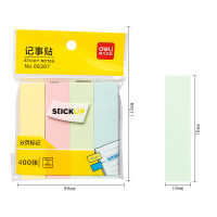 得力66307四分条自粘便条纸YS-13 76*19mm*4100页/条 4条/包黄色、绿色、蓝色、粉红单位:本