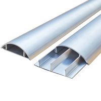 铝合金线槽 特厚防踩明线走线槽 地线槽网线槽压线槽板 金属线槽 5号 可装6根网线 两根