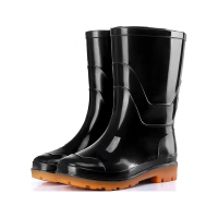 高筒雨鞋升级牛筋底-黑色中筒-筒高25cm 42