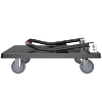 折叠平板手推车 四钢管载重1000斤90*60cm5寸轻音轮 手推拉货搬运小拖车