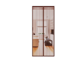 防蚊门帘宽150*高230 金刚网咖色+魔术贴配件