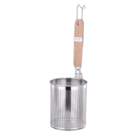 不锈钢麻辣烫漏勺 14cm直身冲孔加固粉篱