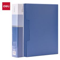 得力(deli)A4/100页大容量资料册文件册收纳袋活页插袋文件夹票证收纳 办公用品5007 235*310*63mm
